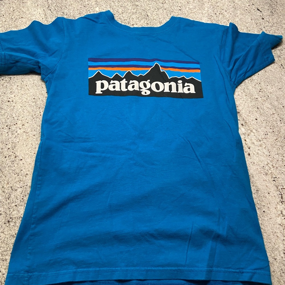 Kids size 7-8 Patagonia T-shirt.  No stains or tears. Like new.